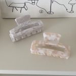 creamy marble hair clip(2colors)