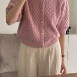 monique waffle knit cardigan(3colors)