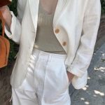 mone scluet linen jacket.