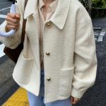vegetable tweed bomber coat(2colors)