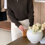 gabrielle offel zip-up knit(2colors)