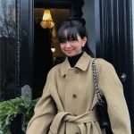 The Barnnet Herringbone Roger Belted Balmacaan Coat(2colors)