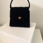 velvet heart bag