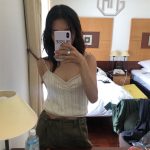 The Barnnet Pointelle Knit Strap Top