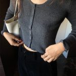 The Barnnet Scallop Cropped Knit Cardigan(3colors)