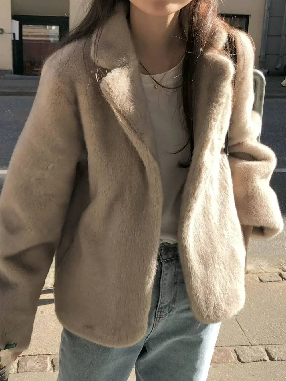 ounceounce / katy collar fur jacket