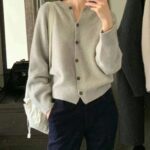 ounce raccoon cashmere cardigan(3colors)