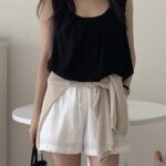 vergamot paper cotton short pants