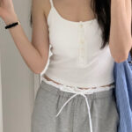 vergamot button cap sleeveless(3colors)