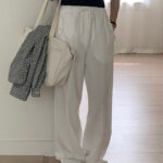 vergamot rib wide pants(2colors)
