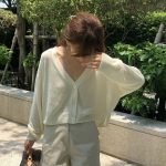 ［即納］ounce paper sheer cardigan(2colors)