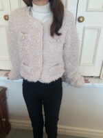 ［即納］mauve boa coat - 画像 (5)