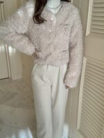 ［即納］mauve boa coat - 画像 (3)