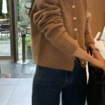 ［即納］ounce alpaca holegar cardigan(2colors)