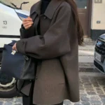 ounce cashmere half handmade coat(2colors)