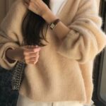 ［即納］ounce alpaca V wholegar knit(4colors)
