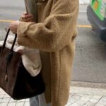 ounce baby alpaca carol half coat(2colors)