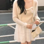 ounce ribbon knit bustier(2colors)