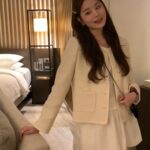 ounce elle round tweed jacket(2colors)