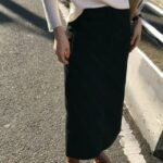 ounce pocket denim skirt(2colors)