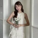 lily ribbon tiered one piece