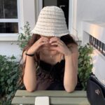 slit crochet hat(3colors)