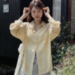 leafy pocket shirt(2colors)