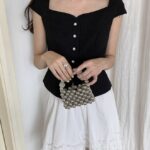 rococo button  sleeveless