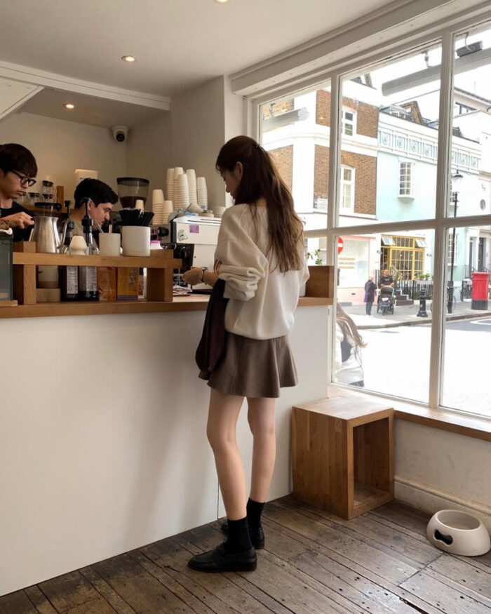 ounce wool flare mini skirt(2colors) - 画像 (15)