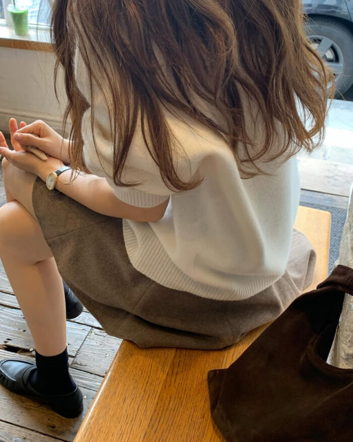 ounce wool flare mini skirt(2colors) - 画像 (13)