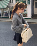 ounce wool flare mini skirt(2colors) - 画像 (3)