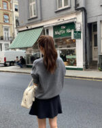 ounce wool flare mini skirt(2colors) - 画像 (9)