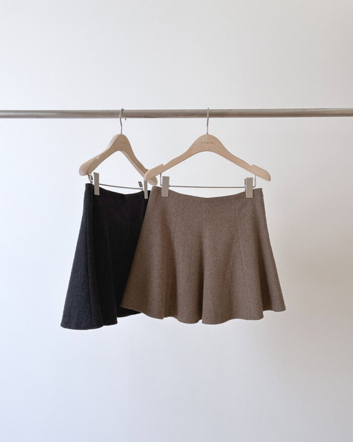 ounce wool flare mini skirt(2colors) - 画像 (19)