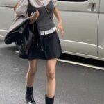 ounce wool flare mini skirt(2colors)