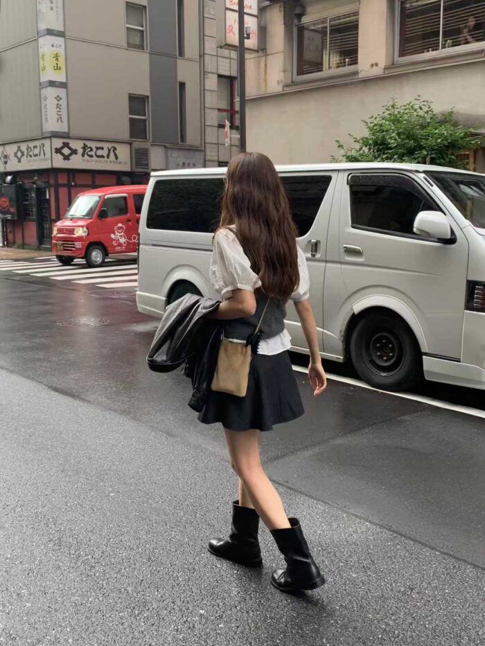 ounce wool flare mini skirt(2colors) - 画像 (7)