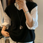 ounce bow wholega vest(2colors)