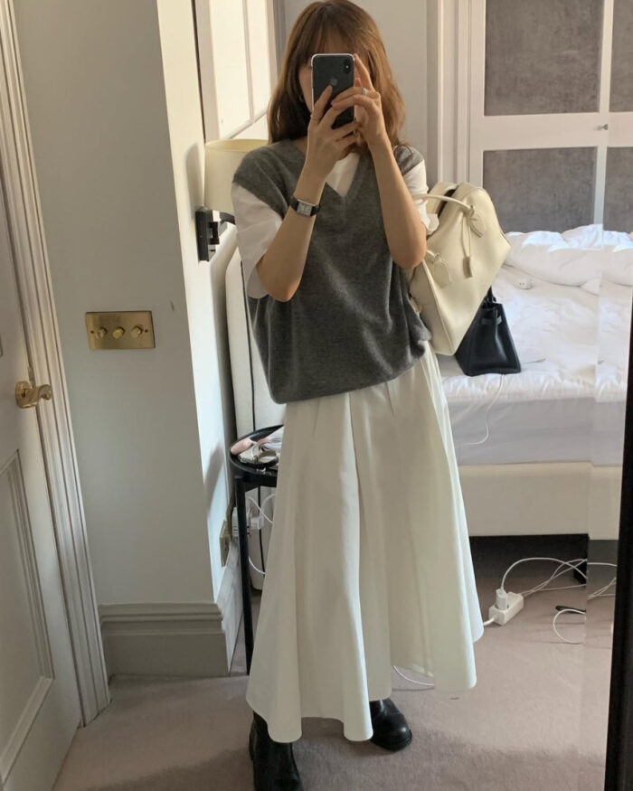 ounce bow wholega vest(2colors) - 画像 (6)