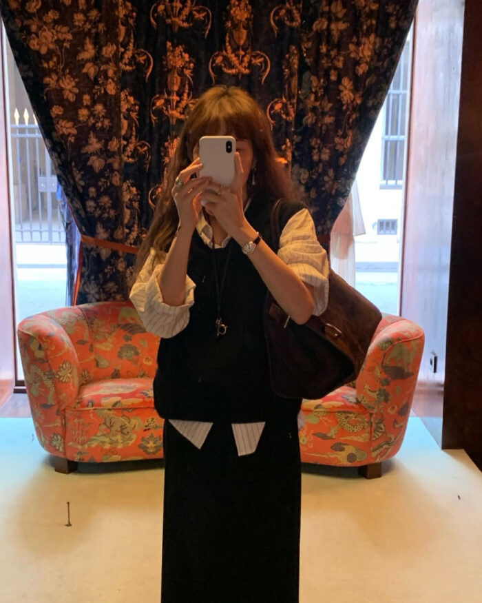 ounce bow wholega vest(2colors) - 画像 (4)