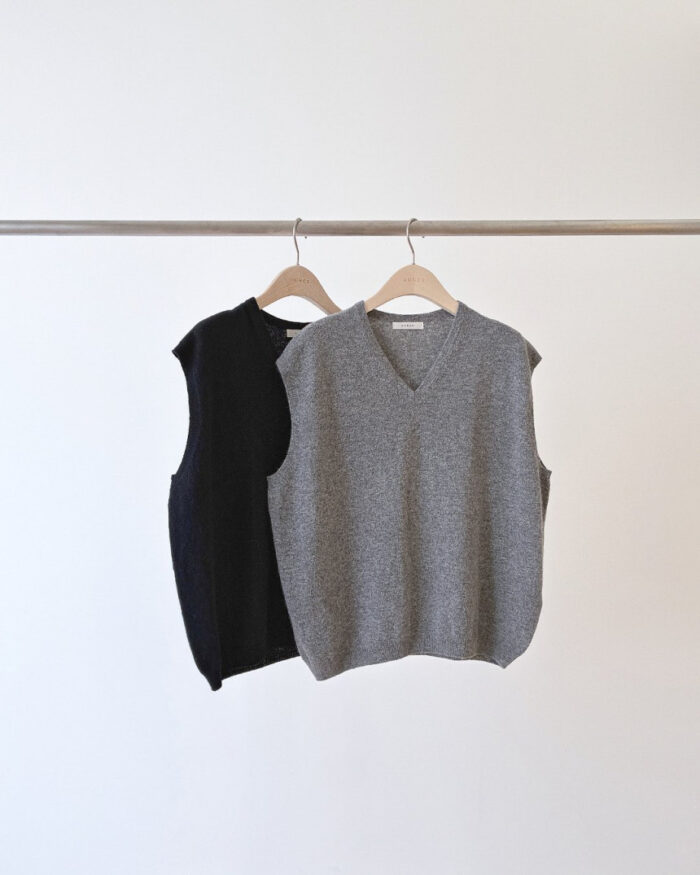 ounce bow wholega vest(2colors) - 画像 (13)