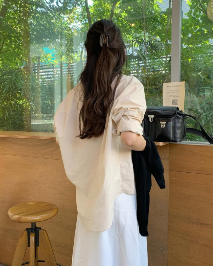 ounce pintuck flare skirt(2colors) - 画像 (6)
