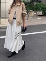 ounce pintuck flare skirt(2colors) - 画像 (7)