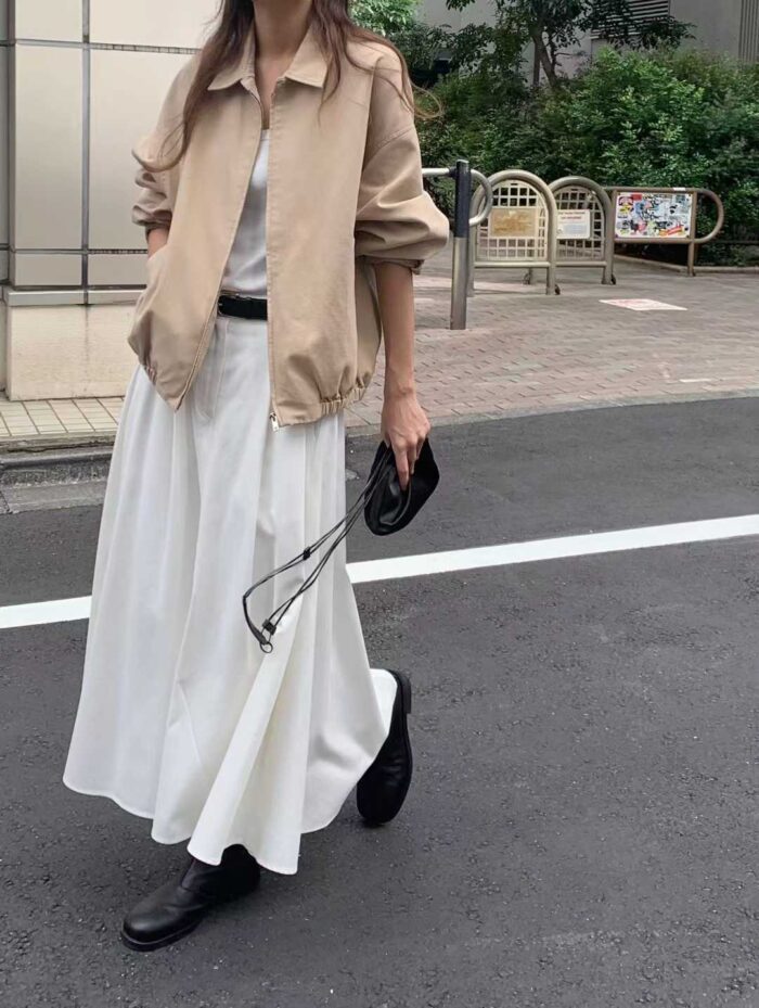 ounce pintuck flare skirt(2colors) - 画像 (7)
