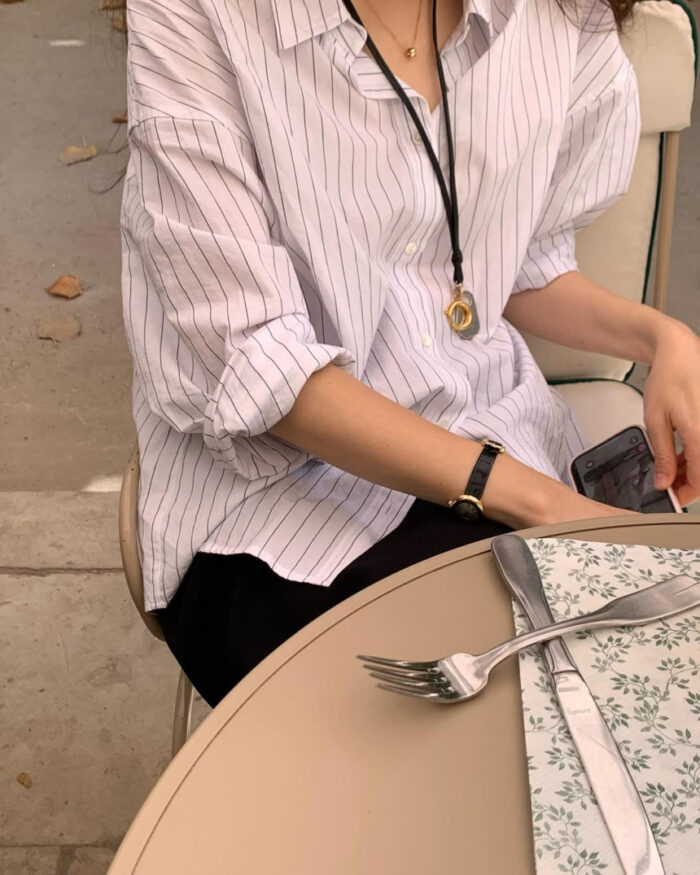 ounce bay stripe shirts(2colors) - 画像 (4)