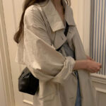 ounce double hood trench coat