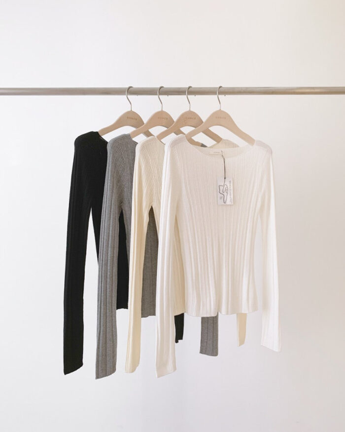 ounce boat neck rib wholega knit(4colors) - 画像 (7)