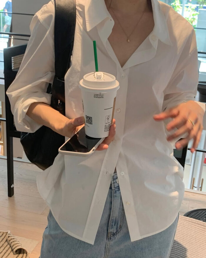 ounce easy cotton shirt(4colors) - 画像 (5)