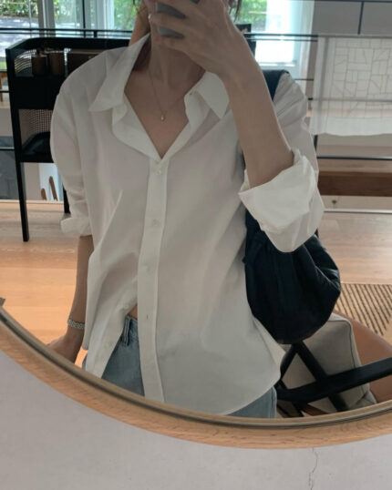 ounce easy cotton shirt(4colors)