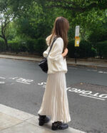 ounce machi pleats skirt(2colors) - 画像 (6)
