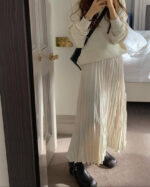 ounce machi pleats skirt(2colors) - 画像 (4)