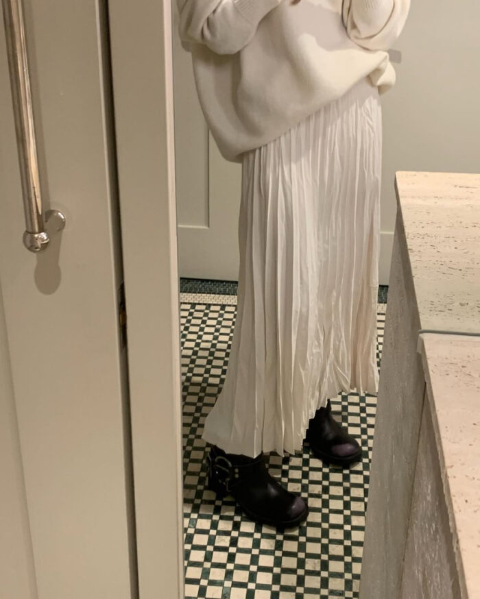 ounce machi pleats skirt(2colors) - 画像 (1)